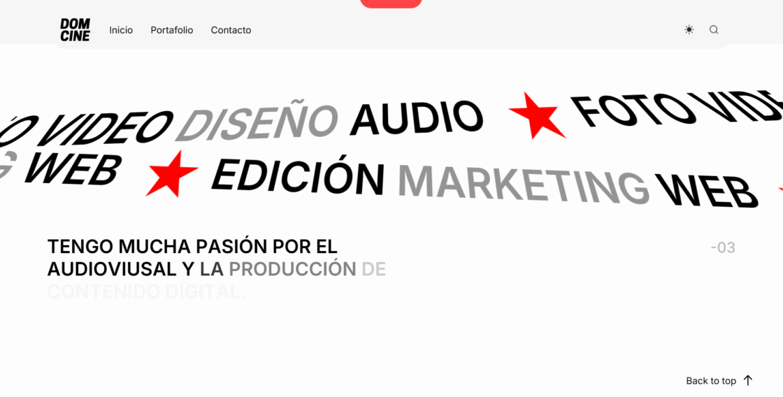 Portafolio domcine.com