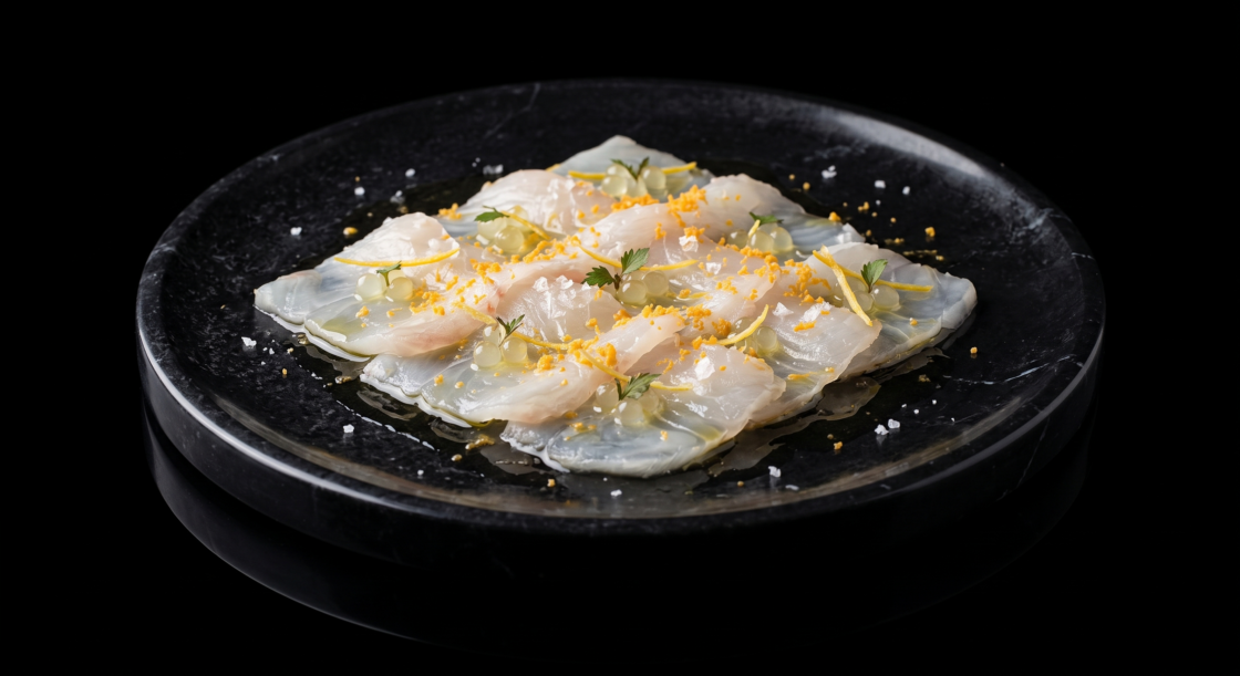 Crudo de Kampachi y Cítricos